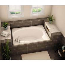 Aker 141114-058-002-000 - OV-4272 AcrylX Drop-in End Drain Homestead Bath in White