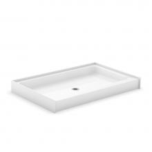 Aker 141071-000-007 - SP-3448 48 in. x 34 in. x 7.5 in. Shower Base with Center in Biscuit