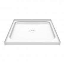 Aker 142020-000-007 - SPL 3232 31.875 in. x 32 in. x 4.375 in. Shower Base with Center in Biscuit