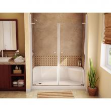 Aker 142045-L-000-004 - SPS 3460 AFR 59.875 in. x 33.5 in. x 22.125 in. Shower Base with Left Seat, Right Drain in Bone