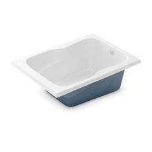 Aker 141101-057-002 - SB-3660 60 in. x 36 in. Rectangular Drop-in Bathtub with End Drain in White