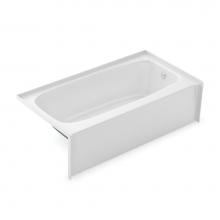 Aker 141078-L-000-002 - TO-3060 60 in. x 30.5 in. Rectangular Alcove Bathtub with Left Drain in White