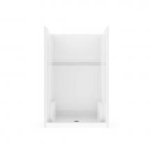 Aker 141493-000-002-000 - Icon SH 4834 Acrylx Alcove Center Drain One-piece Shower in White