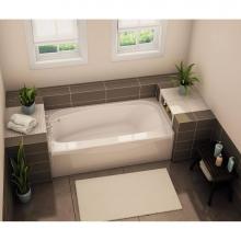 Aker 142014-000-002-084 - TOF-3260 AcrylX Alcove Left-Hand Drain Bath in White