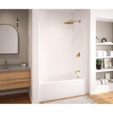 Aker 141520-000-002-001 - 6036STT AcrylX Alcove Left-Hand Drain One-Piece Tub Shower in White