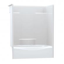 Aker 141227-L-058-002 - TS-3660 59.875 in. x 35.875 in. x 75.125 in. 1-piece Tub Shower with Left Drain in White