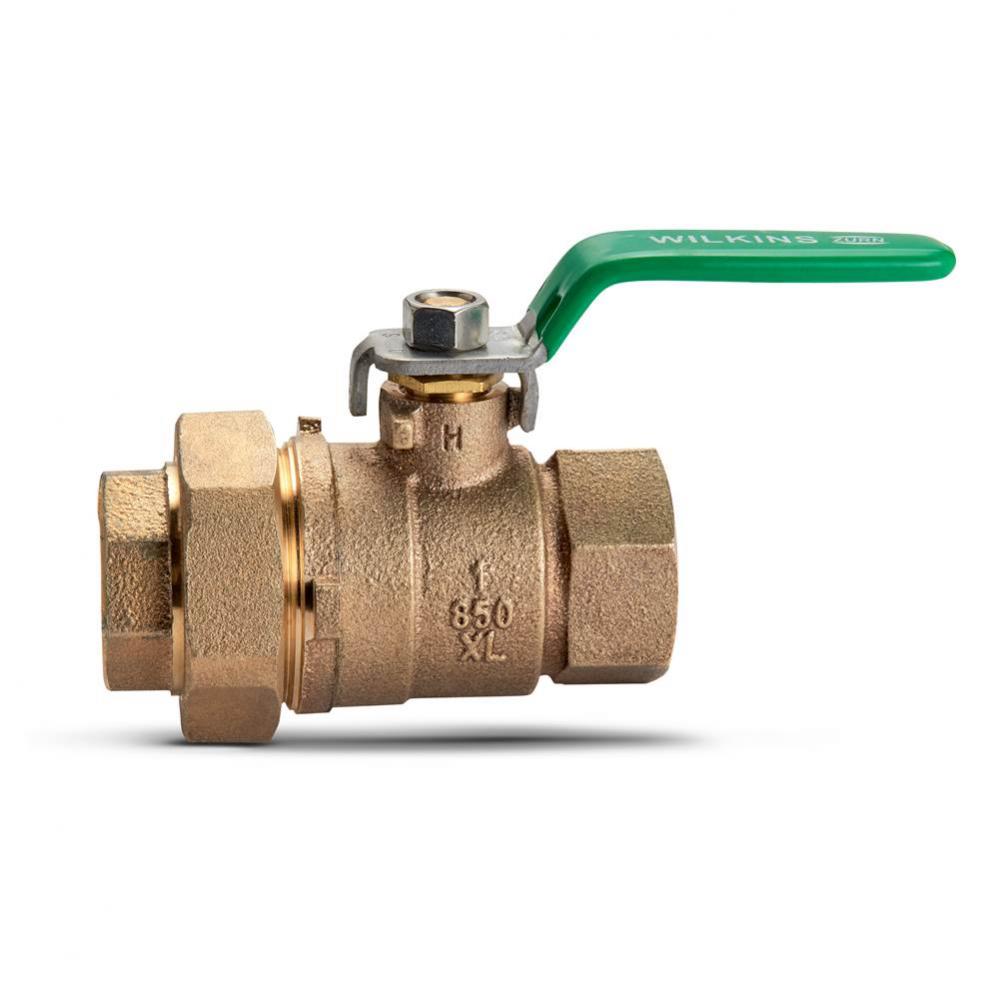 1'' 850XL Full Port Bronze Ball Valve with single union body