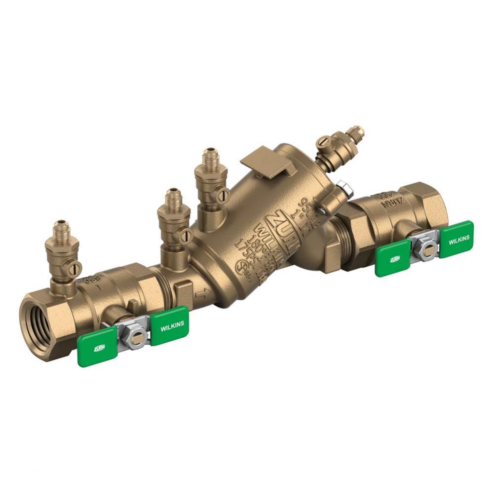 3/4'' 950Xl3 Double Check Backflow Preventer With Union Ball Valves