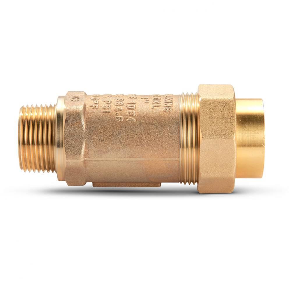 700Xl Dual Check Valve With 1'' Male Inlet X 1'' Union Female Outlet