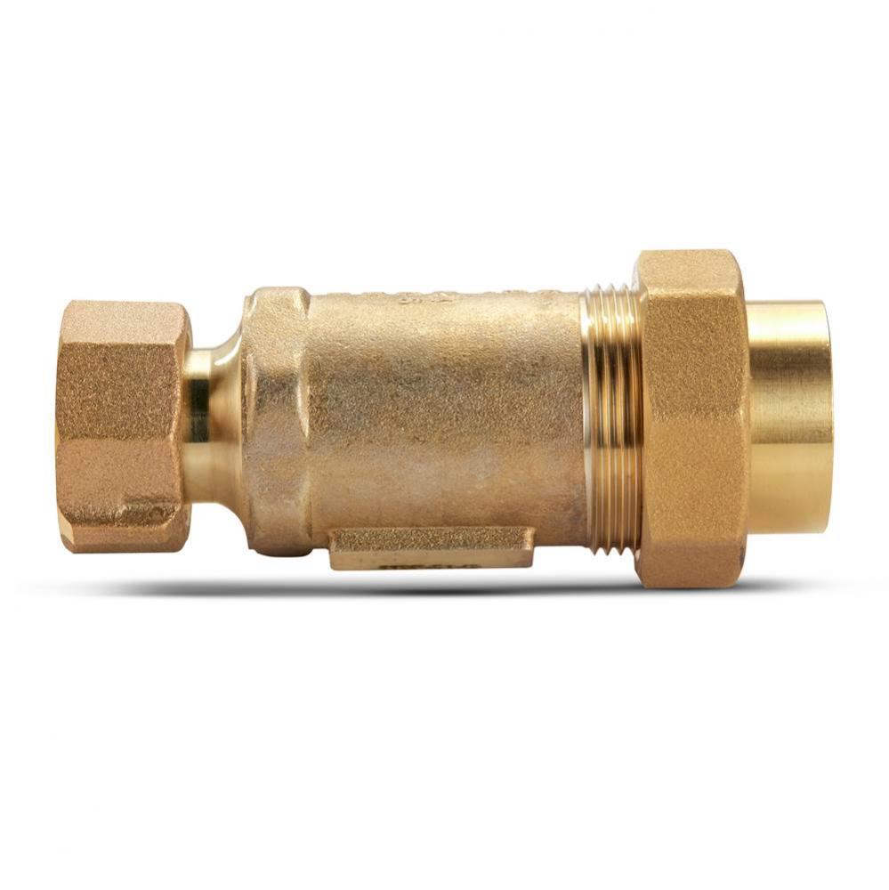 700XL Dual Check Valve with 1'' female union inlet x 1'' male outlet
