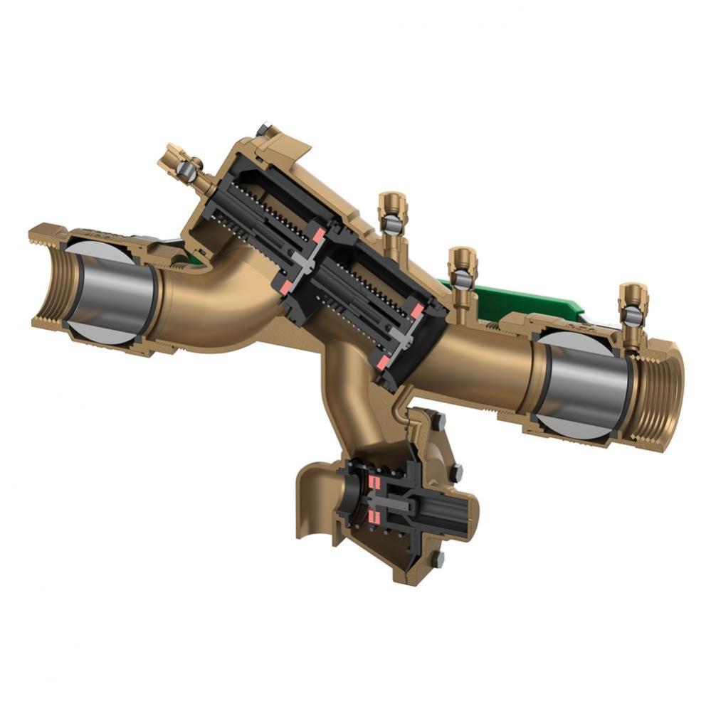1'' 975Xl3 Reduced Pressure Principle Backflow Preventer With 90 Degrees Street Elbows A