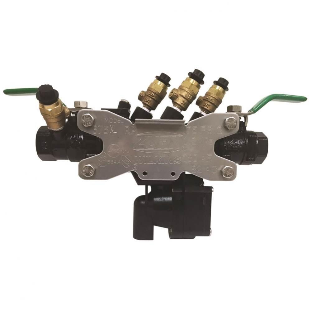 1'' 375XL Reduced Pressure Principle Backflow Preventer with black fusion epoxy coating