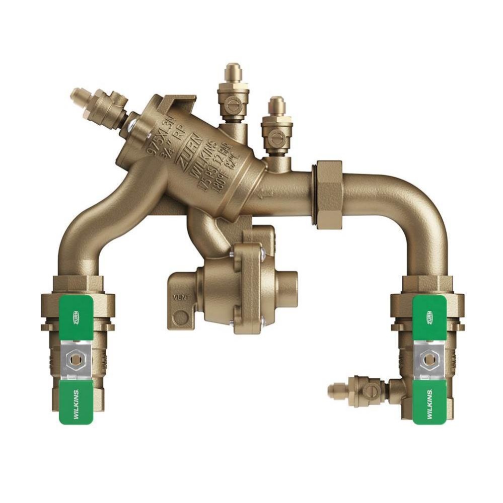3/4'' Reduced Pressure Principle N-Pattern Backflow Preventer with Integrated Strainer f