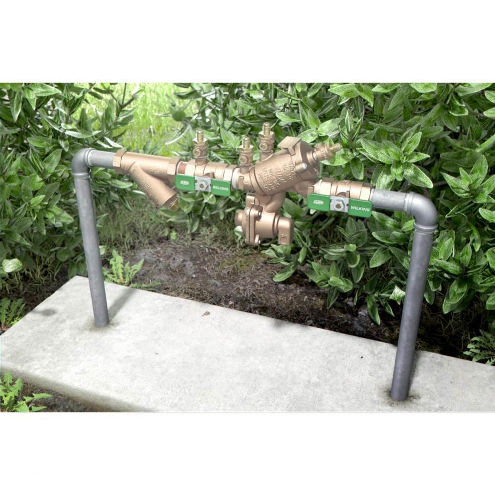 1'' 975Xl3 Reduced Pressure Principle Backflow Preventer With Model Sxl Lead-Free Wye Ty