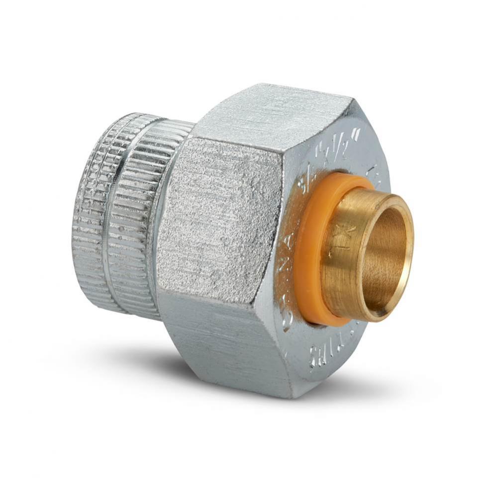 3/4'' DUXL Dielectric Union Pipe Fitting with 3/4'' inlet x 1/2'' ou
