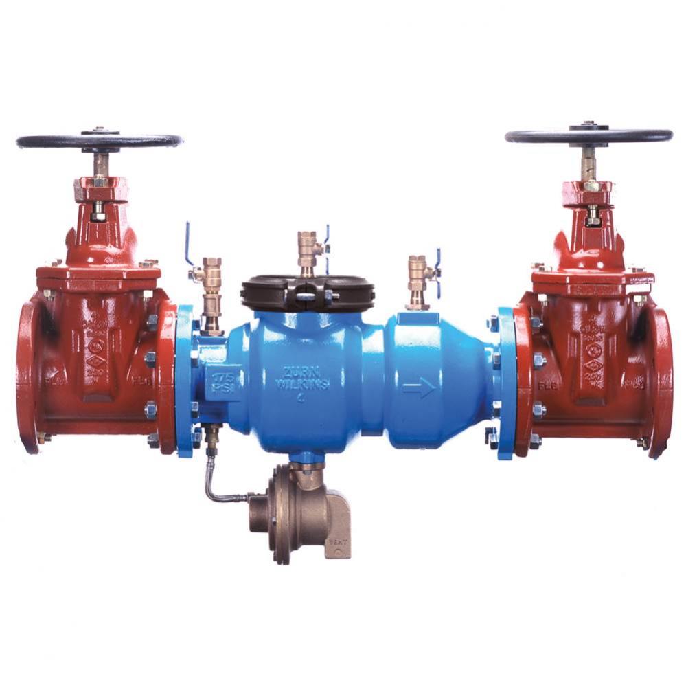 3'' 375 Reduced Pressure Principle Backflow Preventer Ductile Iron Body Less Shutoff Fla