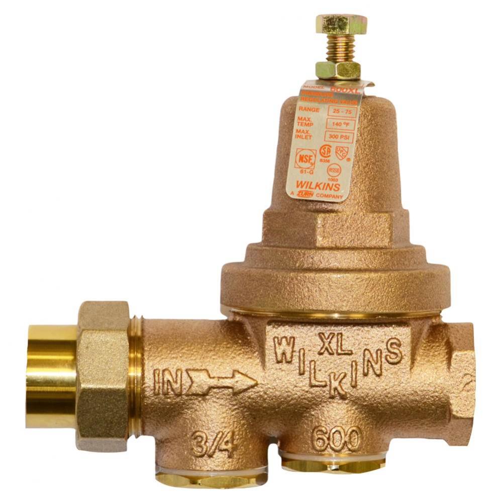 1-1/2'' 600Xl Pressure Reducing Valve With A Spring Range From 75 Psi To 125 Psi, Factor