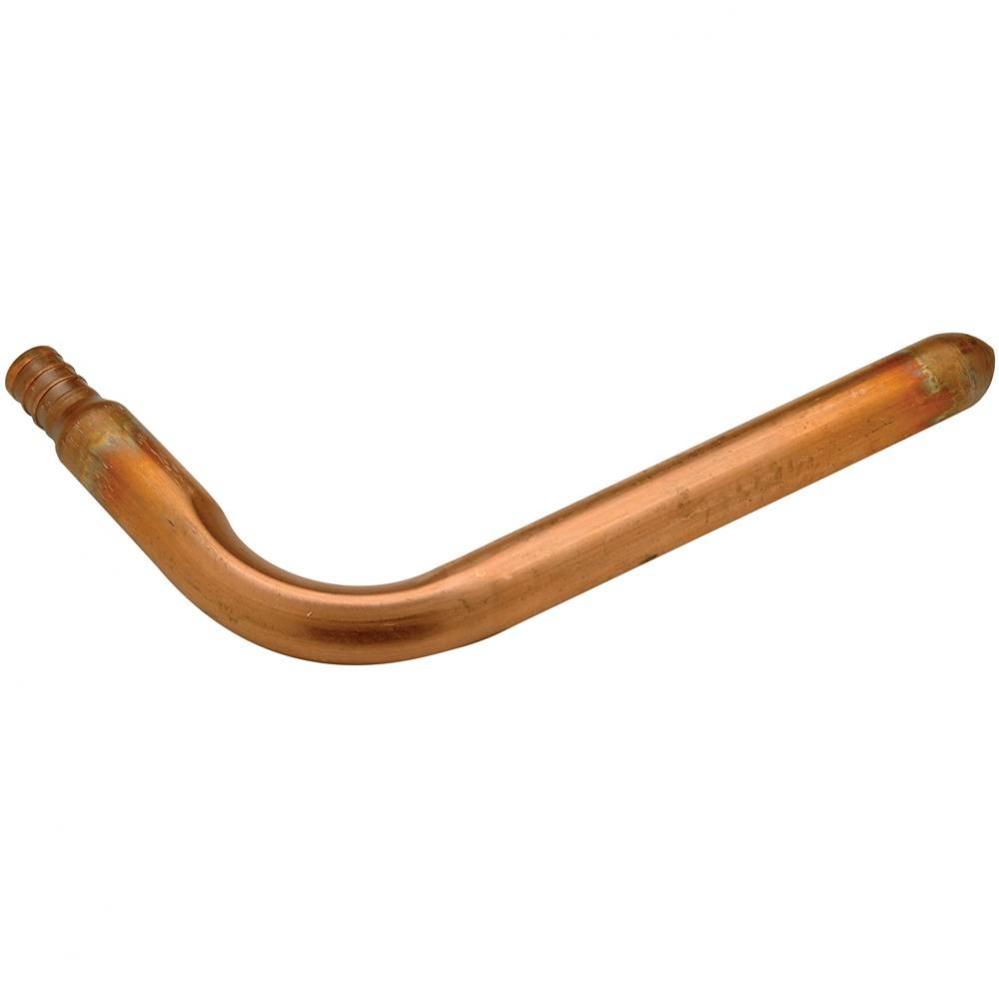 Copper Stubout - 6'' Elbow - 1/2'' Barb x 1/2'' Nominal