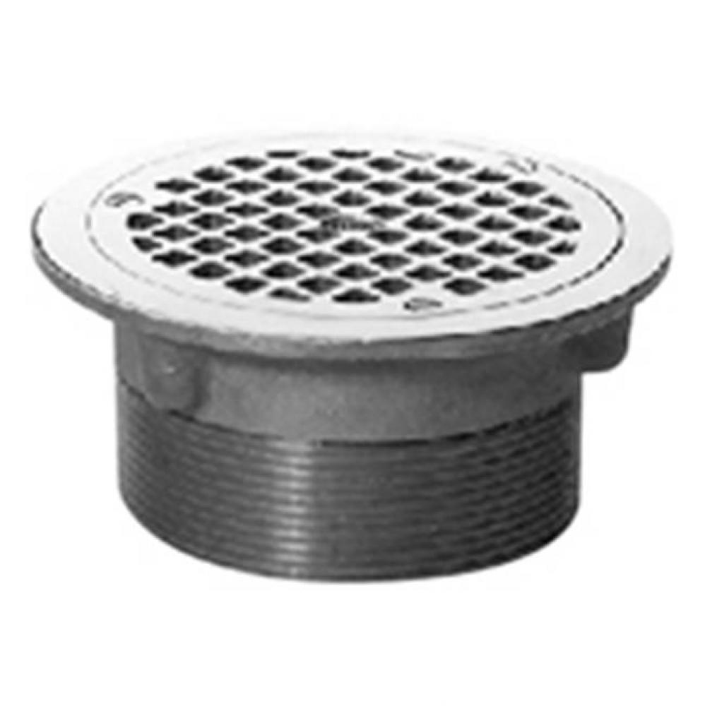 ZN400H Pol Nickel 6'' Round Adjustable ''Type H''  Strainer Top Asse