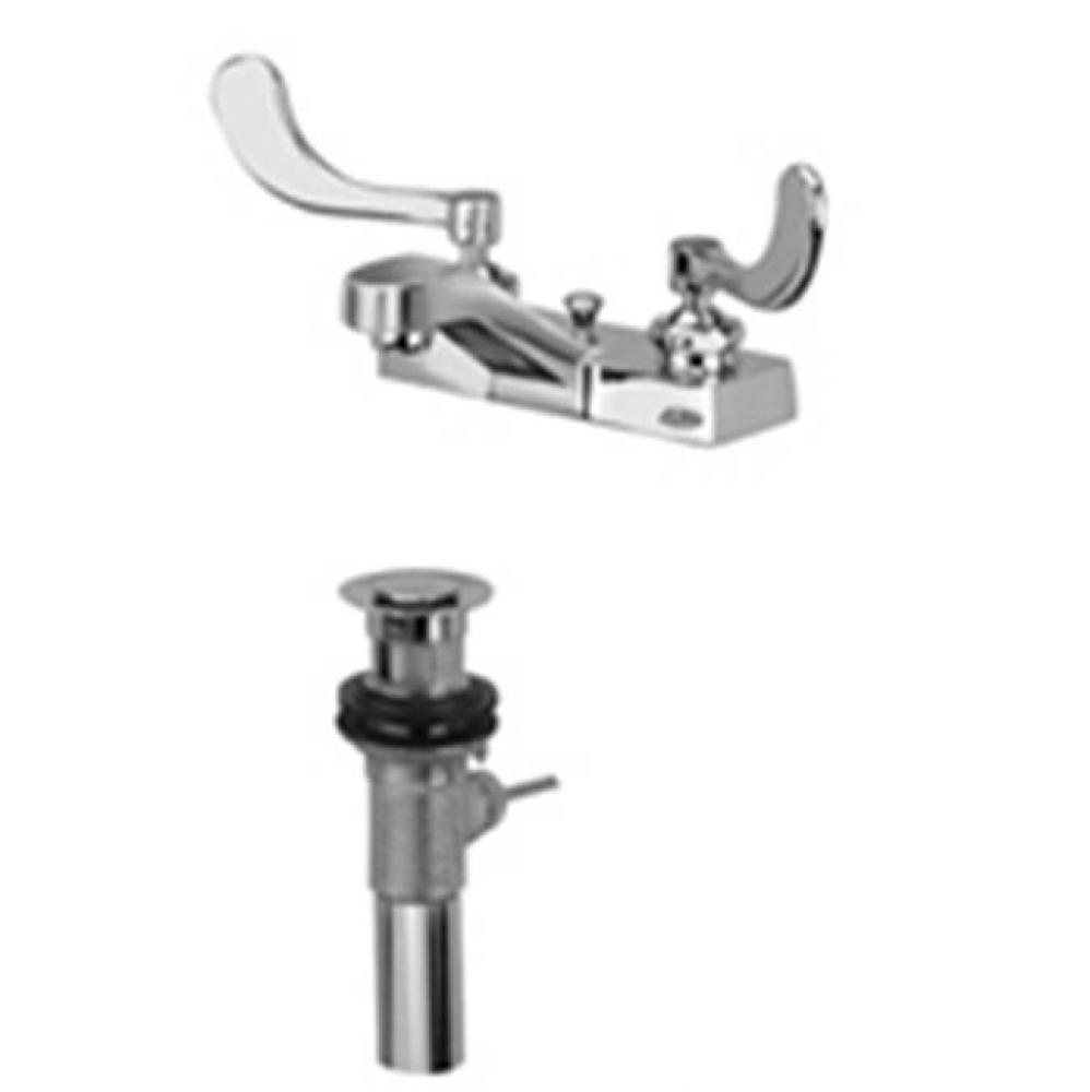 AquaSpec® 4'' centerset deck-mount lavatory faucet with 4'' wrist blade h