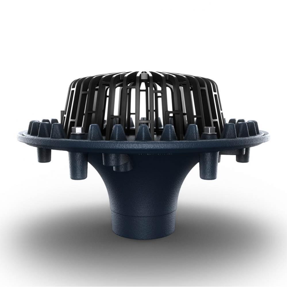 Z100 Floforce Main Roof Drain With Dome And 8'' No-Hub Outlet Body