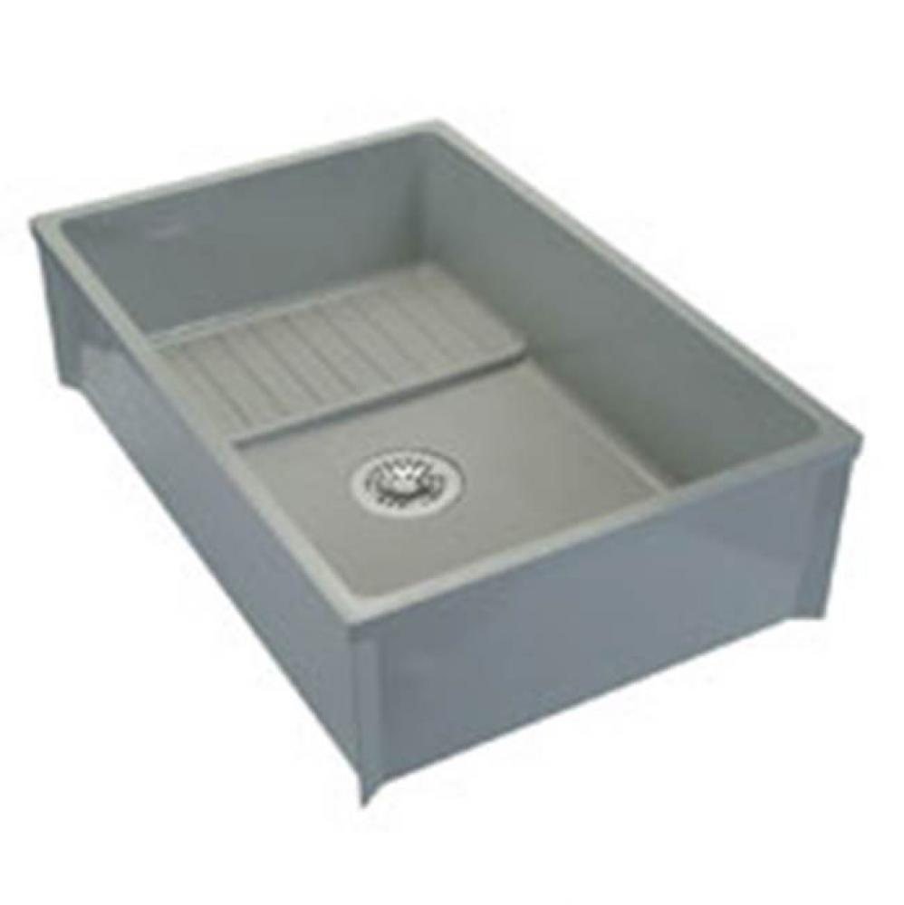 Z1996 36'' X 24'' Commercial Mop Service Basin With Pvc Drain Assembly