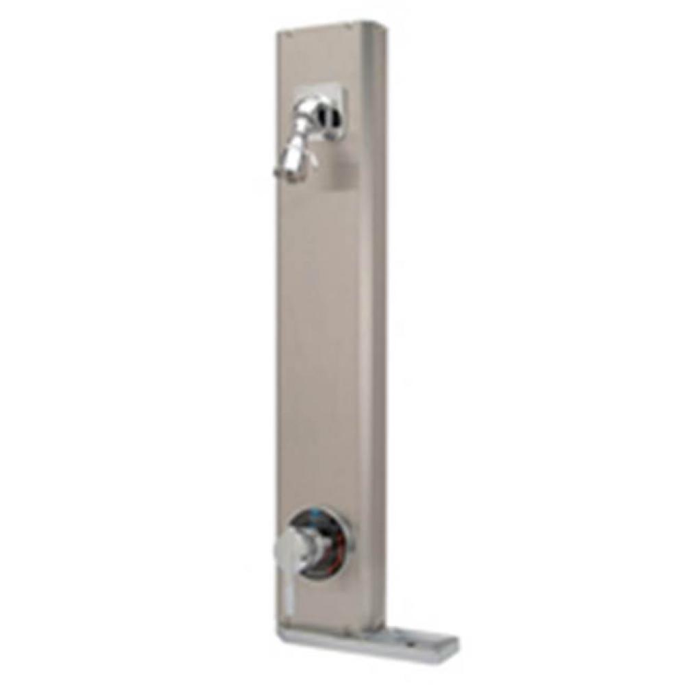 Aqua-Panel® Institutional Stainless Steel Shower Unit, Cop/ Tubing, 2.5 gpm Adjustable Spray,