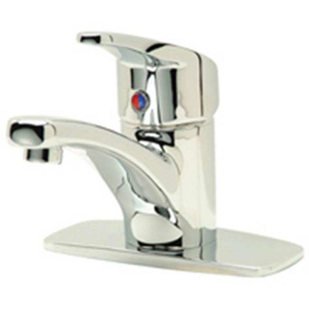 AquaSpec® Single Hole Lavatory Faucet, 5'' Spout, 4'' Cover Plate, 2.2 gp