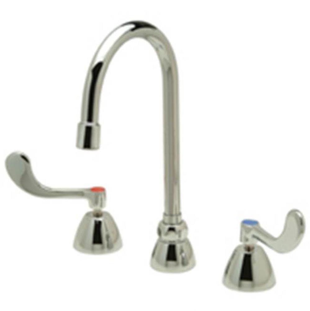 AquaSpec® Widespread Gooseneck Faucet, 5 3/8'' Spout, 2.2 gpm Pressure-Comp Aerator