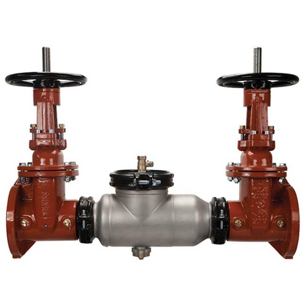 10'' 350AST Double Check Backflow Preventer with flanged end OSandY gate Vlvs and stainl