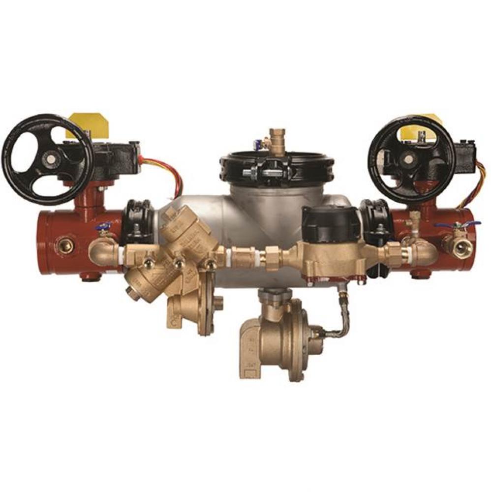 4'' 375ASTDA Reduced Pressure Detector Backflow Preventer with cu ft / min meter