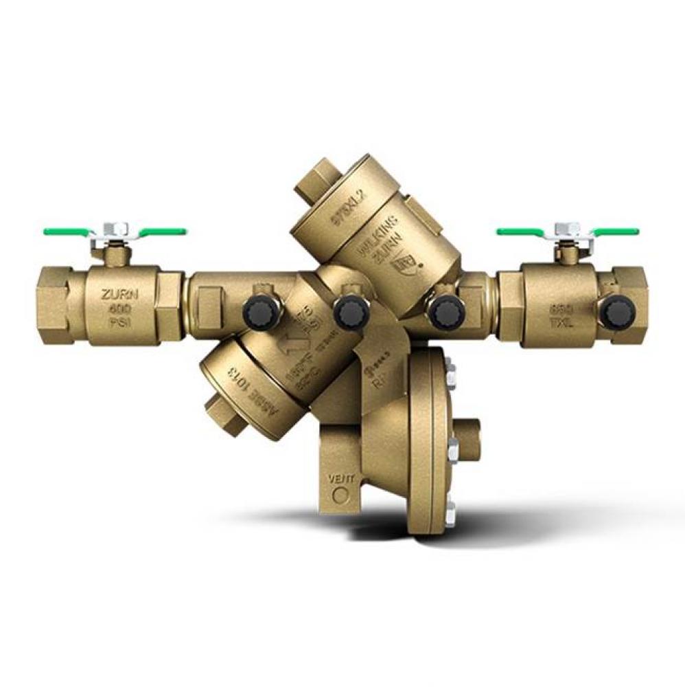 Reduced Pressure Principle Assy, Lead-Free, FNPT X FNPT, Union, Test Cocks Up
