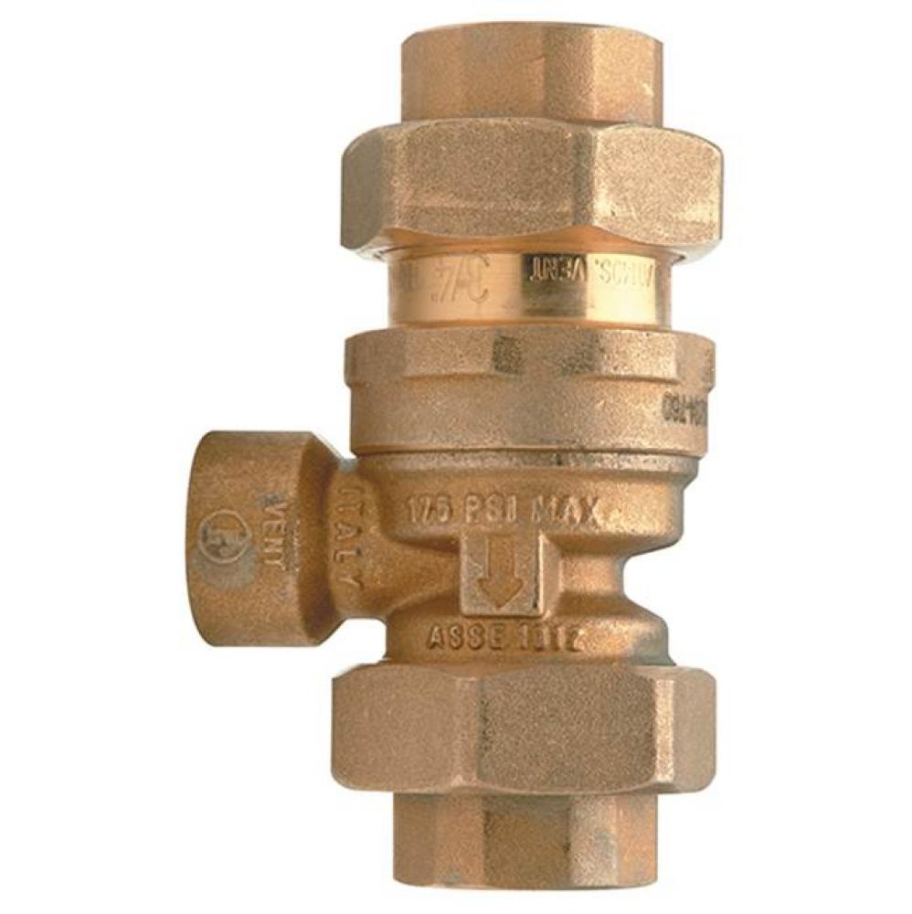 3/4-in. 760 Dual Check Valve Backflow Preventer with Atmospheric Vent, Copper Sweat Connections