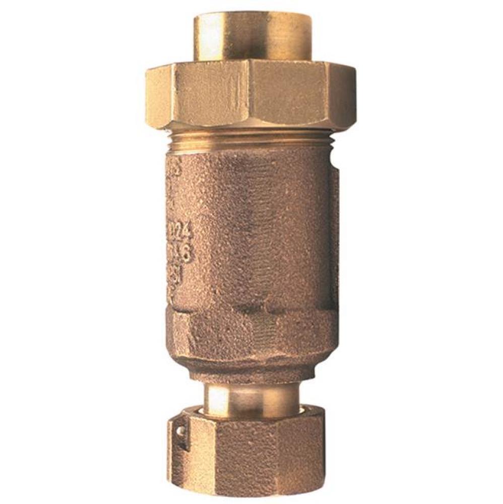 700Xl Dual Check Valve With 3/4'' Female Union Inlet X 3/4'' Male Outlet