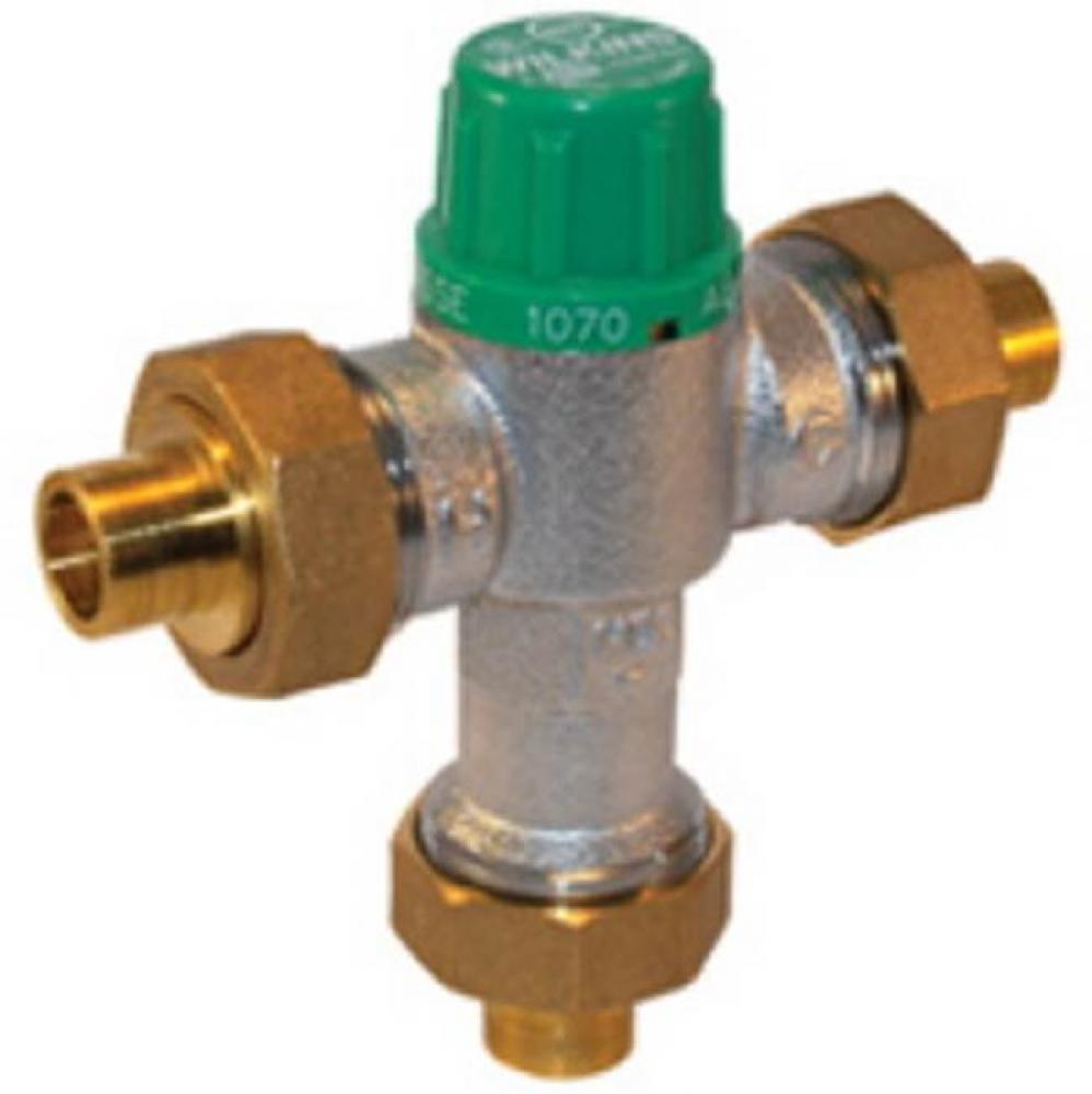 Thermostatic Mixing Valve, Lead-Free, MNPT, ASSE1016, ASSE1070