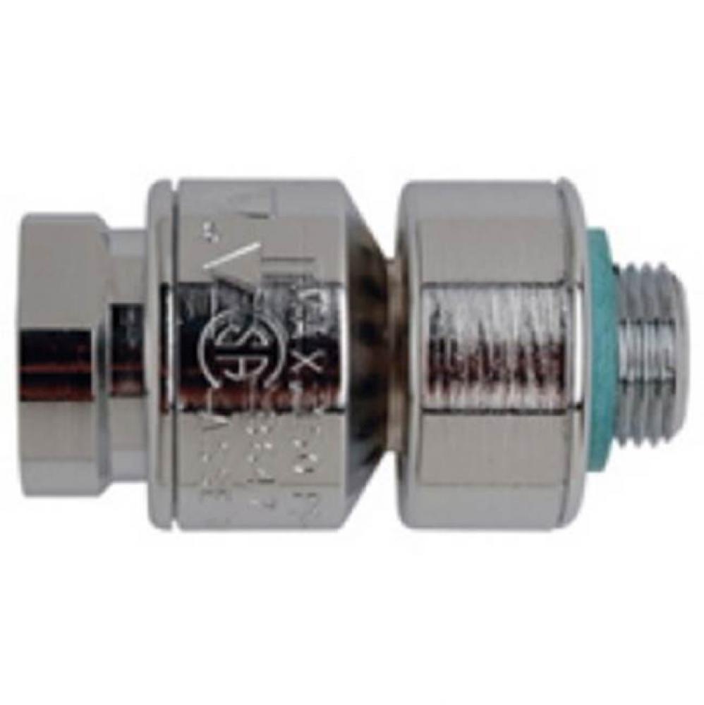 Laboratory Faucet Vacuum Breaker, FNPT x Male NPT, Chrome