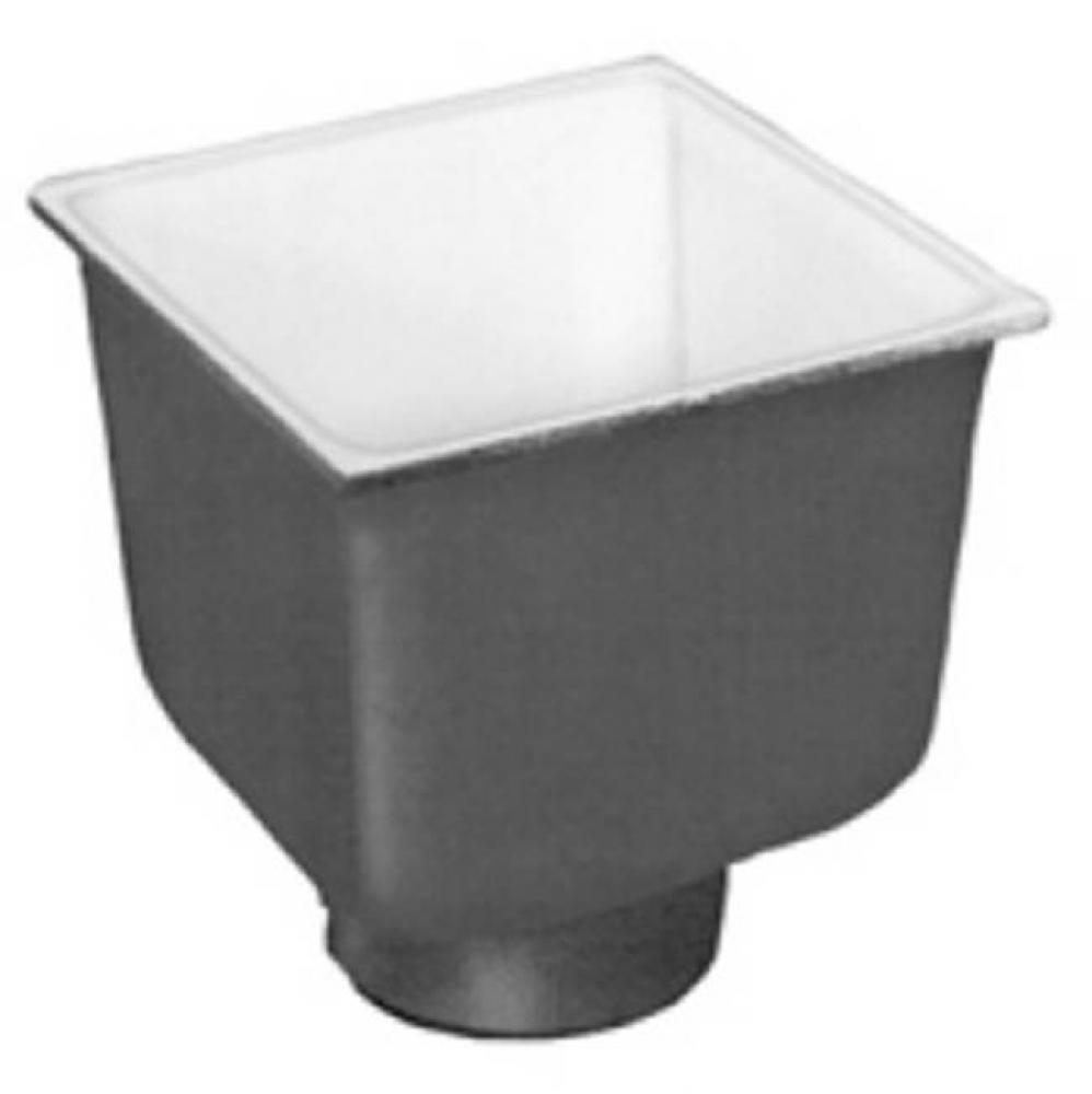 FD2378 8''x8'' Floor Sink Body and Dome Strainer, 6'' Sump Depth, 3&