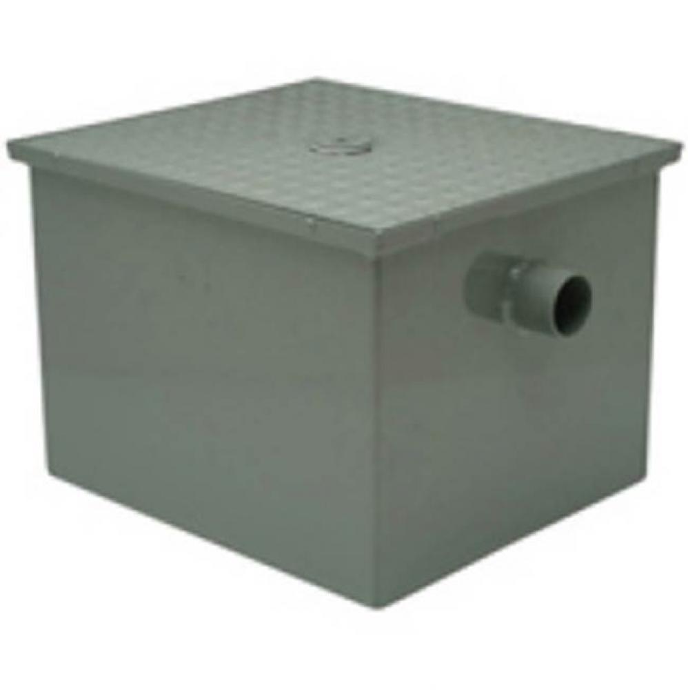 GT2700 4'' No-Hub Grease Trap with Flow Control, 75 GPM