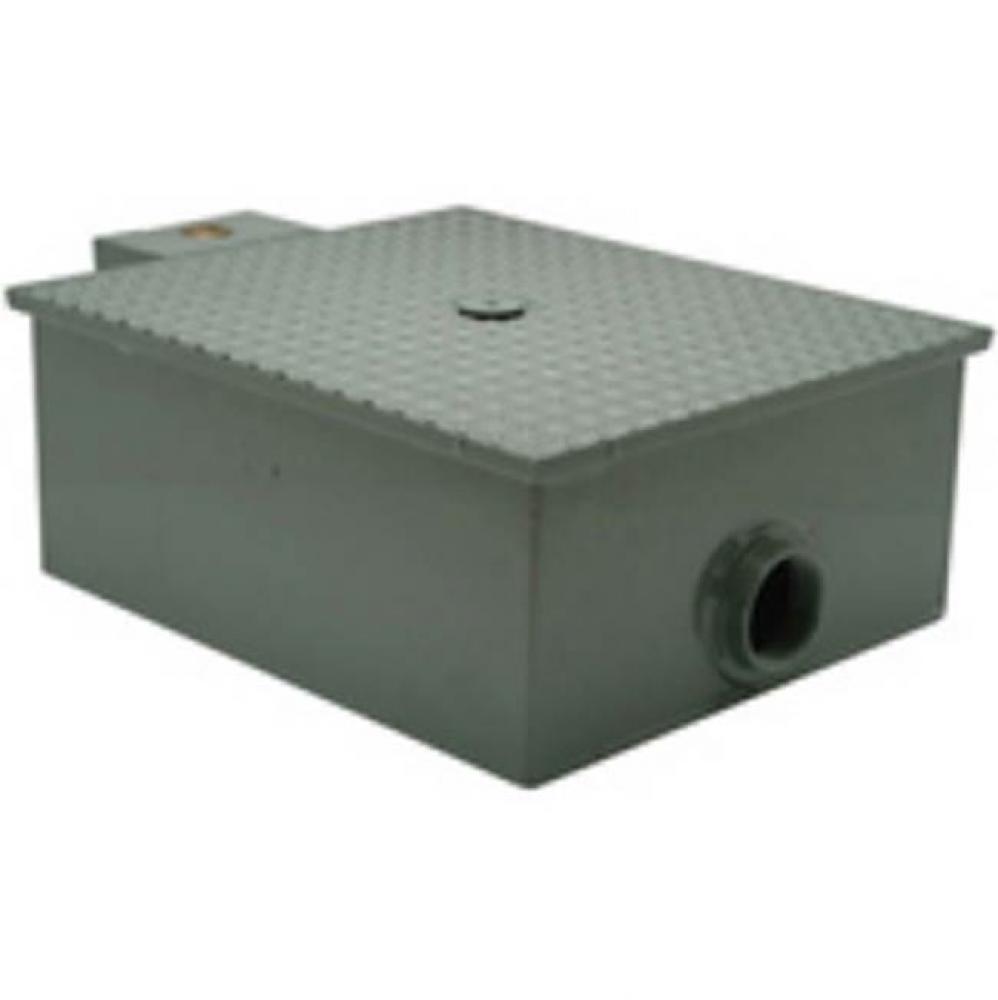 GT2701 50GPM 4IP Low Profile Grease Trap w/ Flow Control