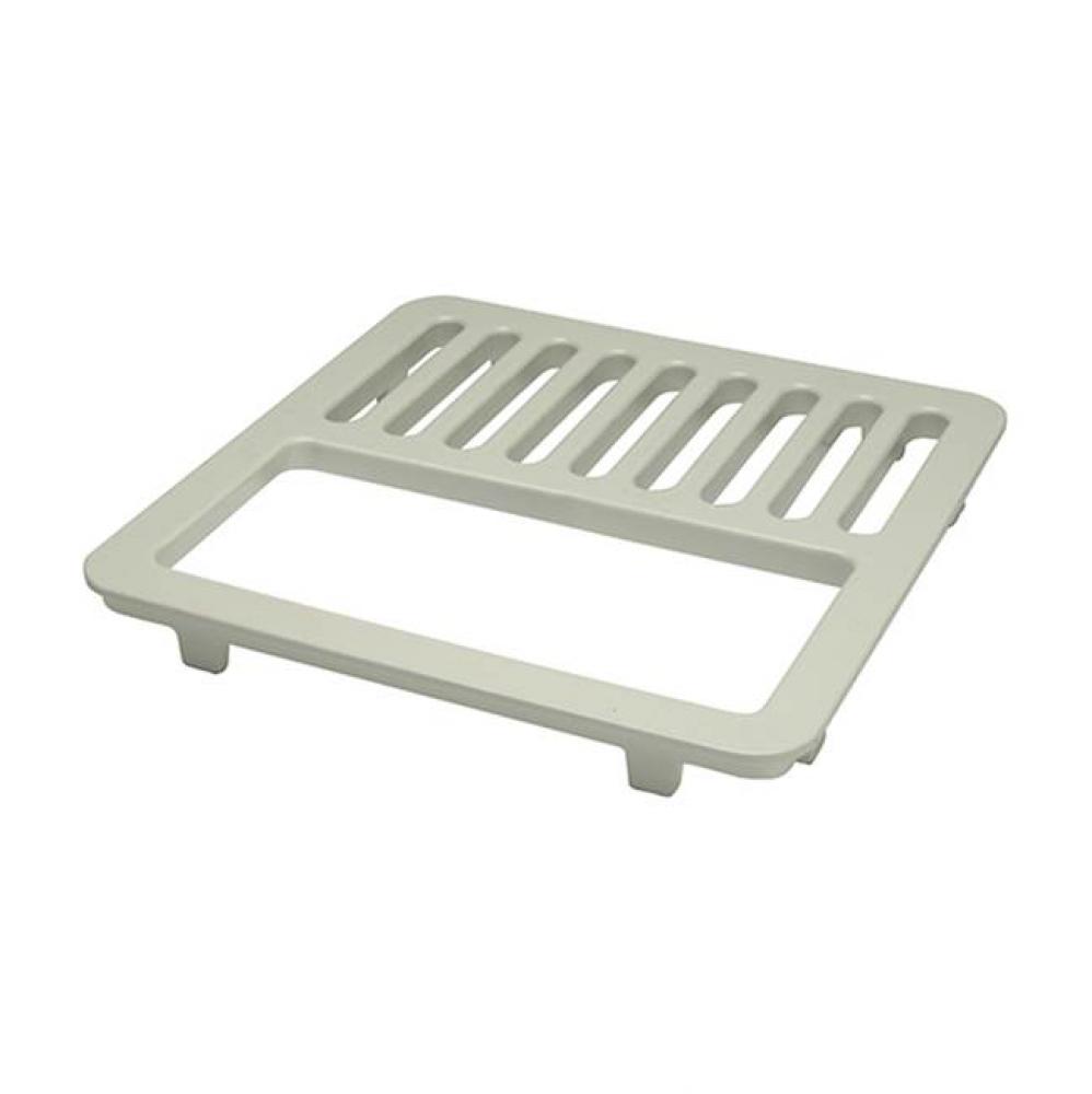 Jp2375 12'' Half Floor Sink Grate, Enameled Cast Iron