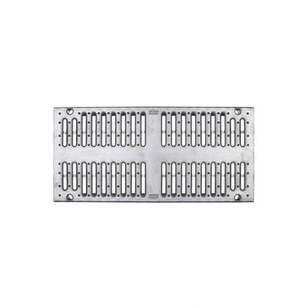 12'' x 24'' Galvanized Steel Reinforced Slotted Class C Grate - P.N. 302814001
