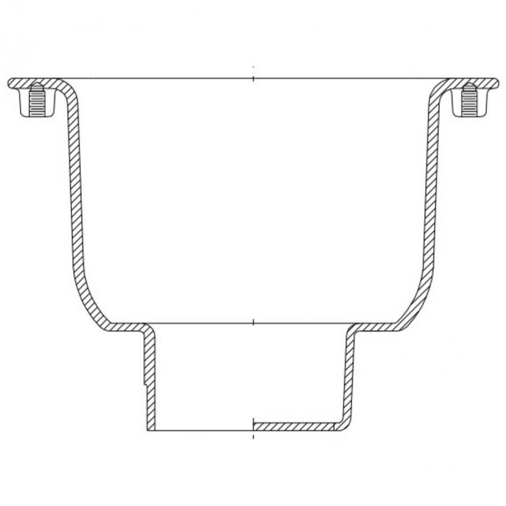 Z1900 12 X 12 X 6 Deep 4NL Floor Sink P.N. 531350211-USA