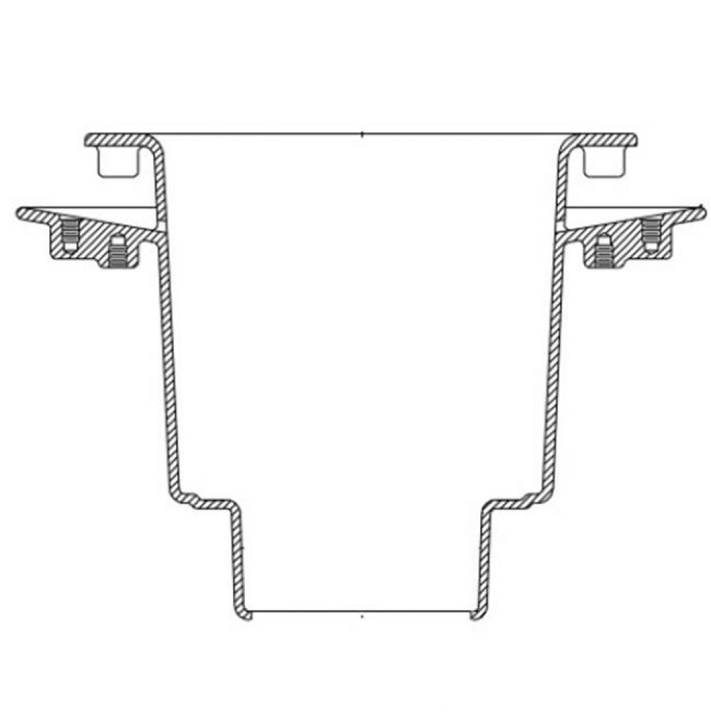 Z1901 12x12x8 Deep Flanged 3NH Floor Sink P.N. 227260171-USA