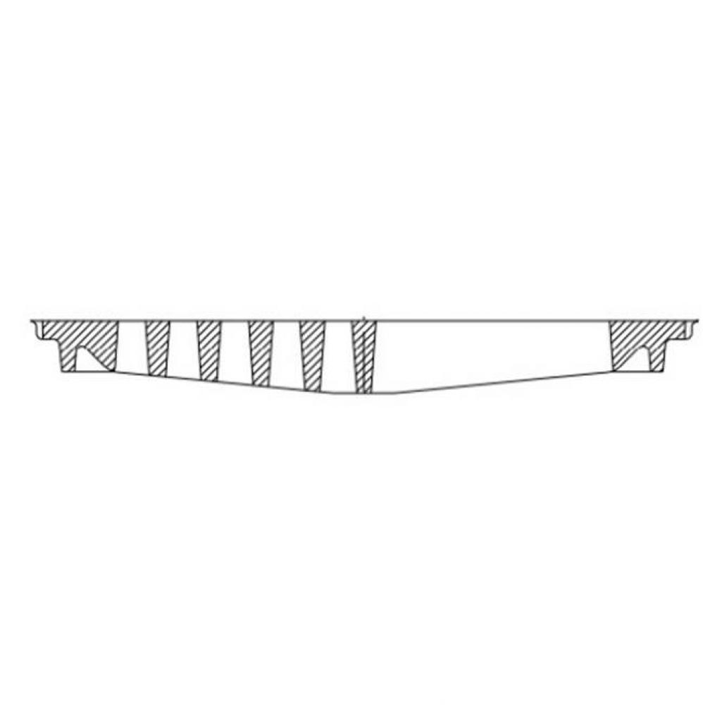 Z1920 AR Coated Cast Iron Half Grate P.N. 46679W039