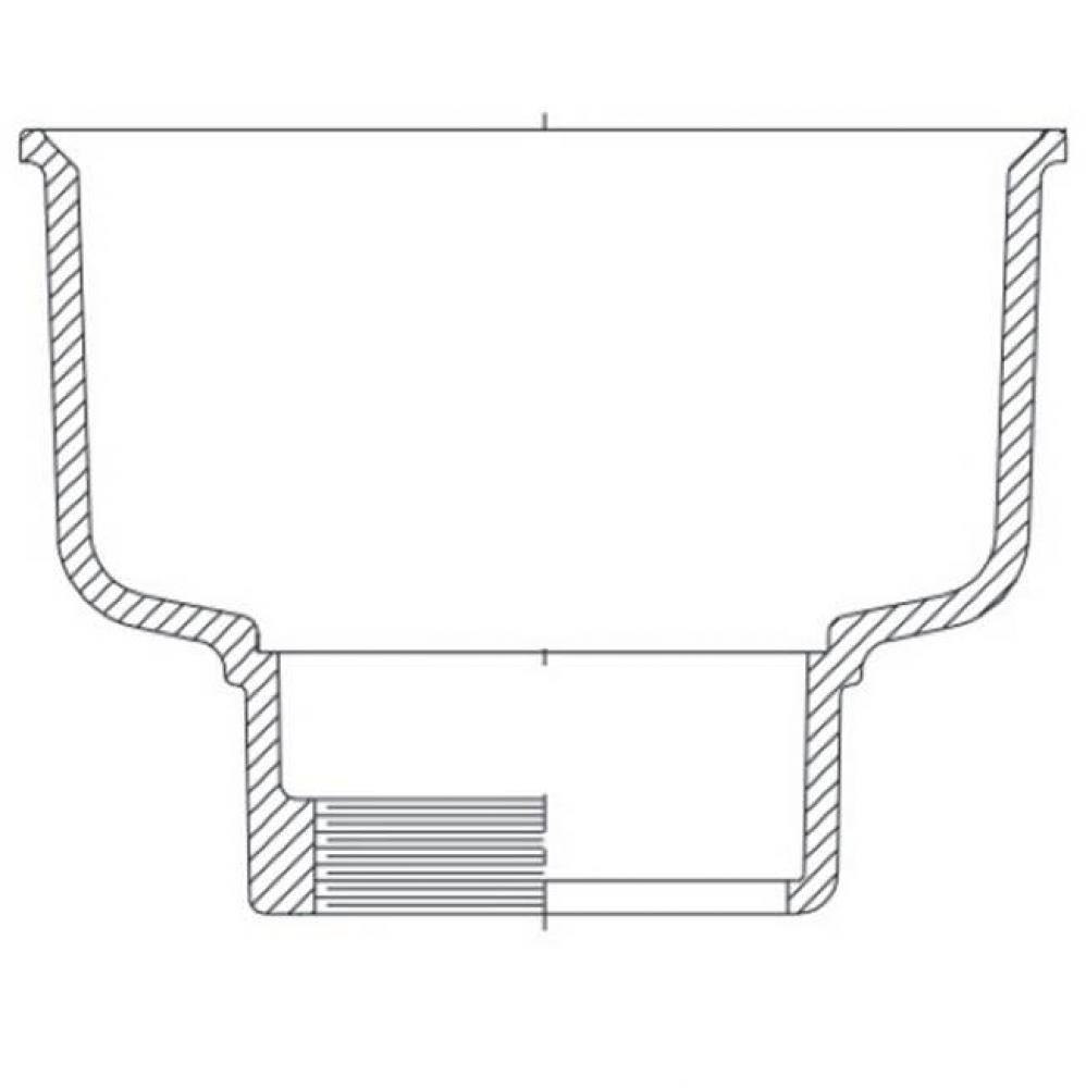 Z1930 8x4x4 Deep 3NL Floor Sink Body PN 500200101