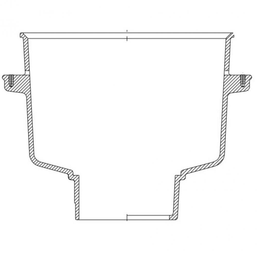 Z1940 12X6 8'' Deep 2NH Body w/Falnge OS P.N. 531590071-USA