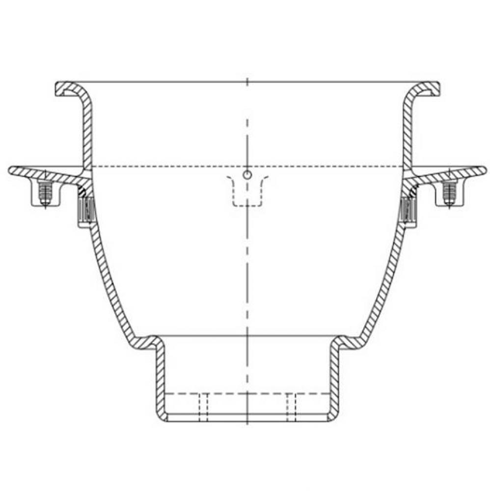 Z1950 12'' Dia x 8'' Deep Flanged 3NH Floor Sink P.N. 216030201