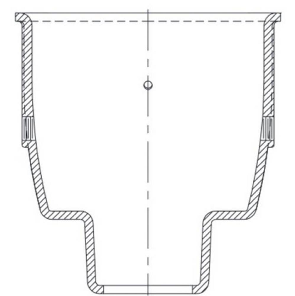 Z1960 9'' Dia x 6'' Deep 2NL Floor Sink Body P.N. 381510131