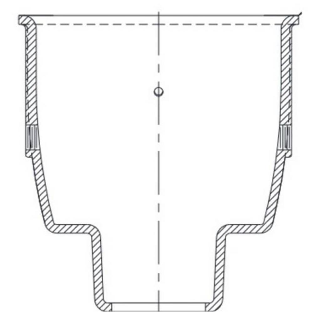 Z1960 9'' Dia x 6'' Deep 4IC Floor Sink Body P.N. 381510051