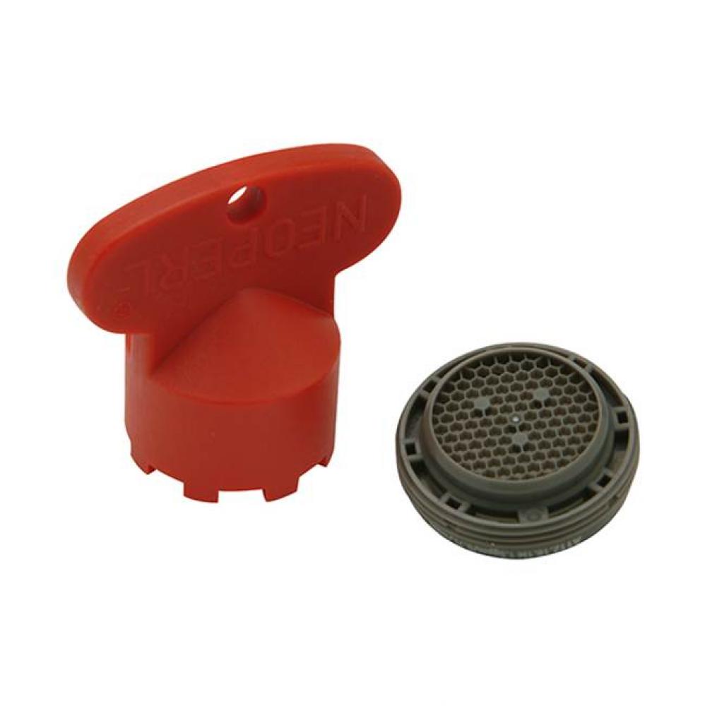 AquaSense® 1.5 gpm Slim-Fit Vandal-Resistant Male Faucet Aerator, Chrome-Plated